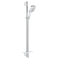 Душевой гарнитур GROHE Rainshower SmartActive 130 Cube лейка 3 режима, штанга, шланг, хром 26587000