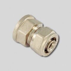 Соединение прямое обжим TIEMME В 16х1/2" никелированное 1600004